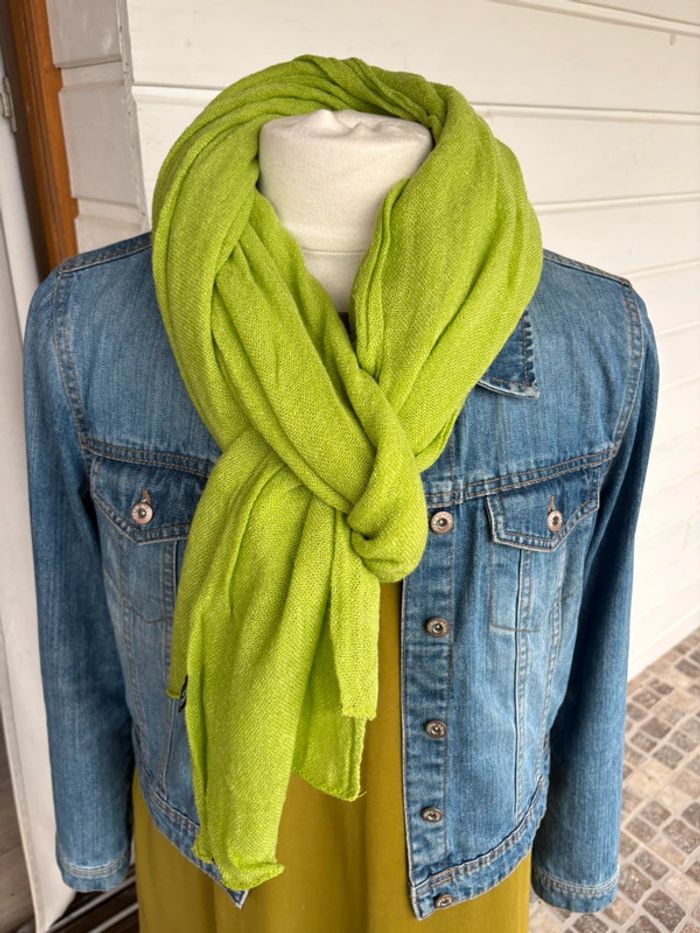 Écharpe Laine - Vert Emeraude N°49