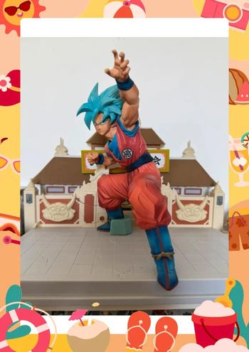 Goku super saiyan blue king clusta géante