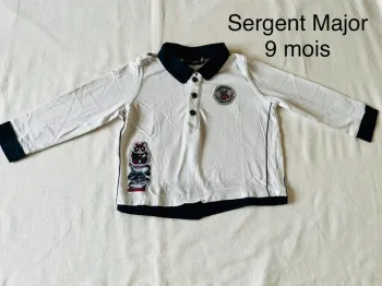 Polo manches longues sergent Major 9 mois