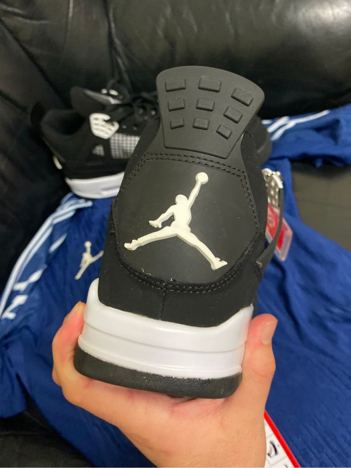 Air Jordan 4 Retro White Thunder - Noir & blanc - photo numéro 3