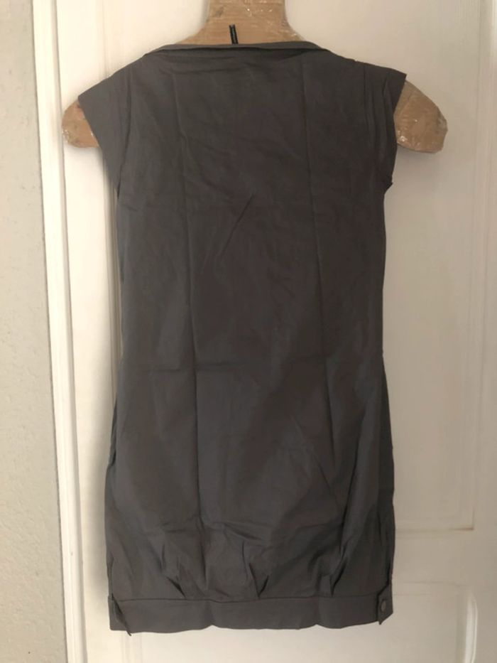 BB30- Robe grise «naf-naf » vintage T XS (34-36) portée 1 journée - photo numéro 2