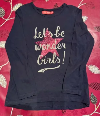 T-shirt manches longues fille 6 ans Tissaia