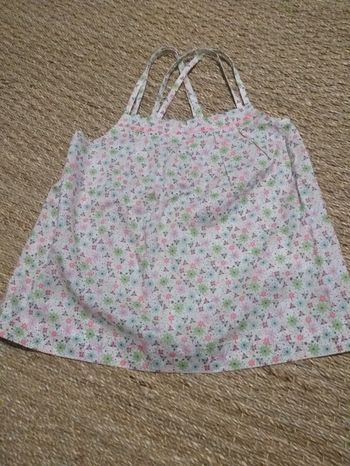 Débardeur Cyrillus 10 ans bretelles croisées dans le dos