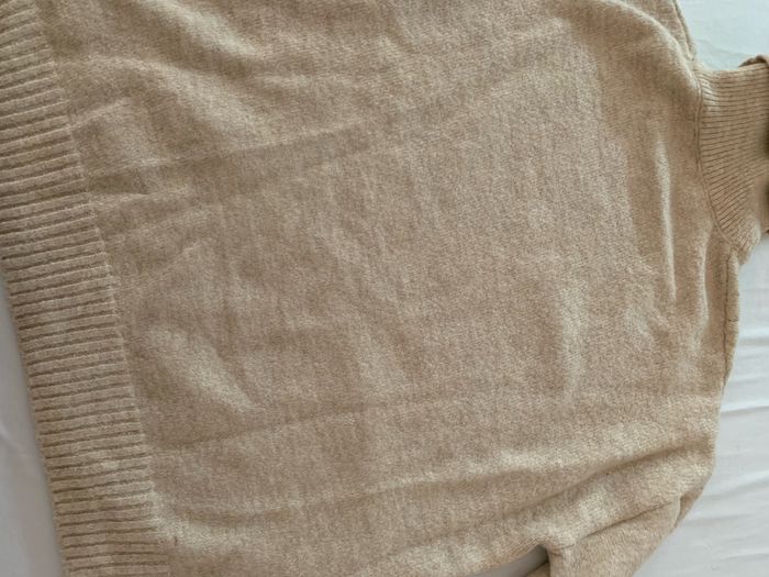 Pull col roulé beige - photo numéro 2