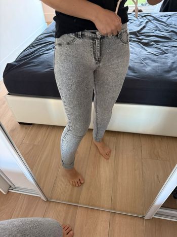 Jegging femme Zara gris moucheté 36