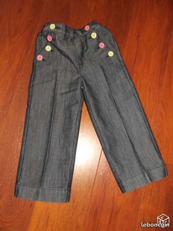Jean à pont fille, taille 3 ans NEUF