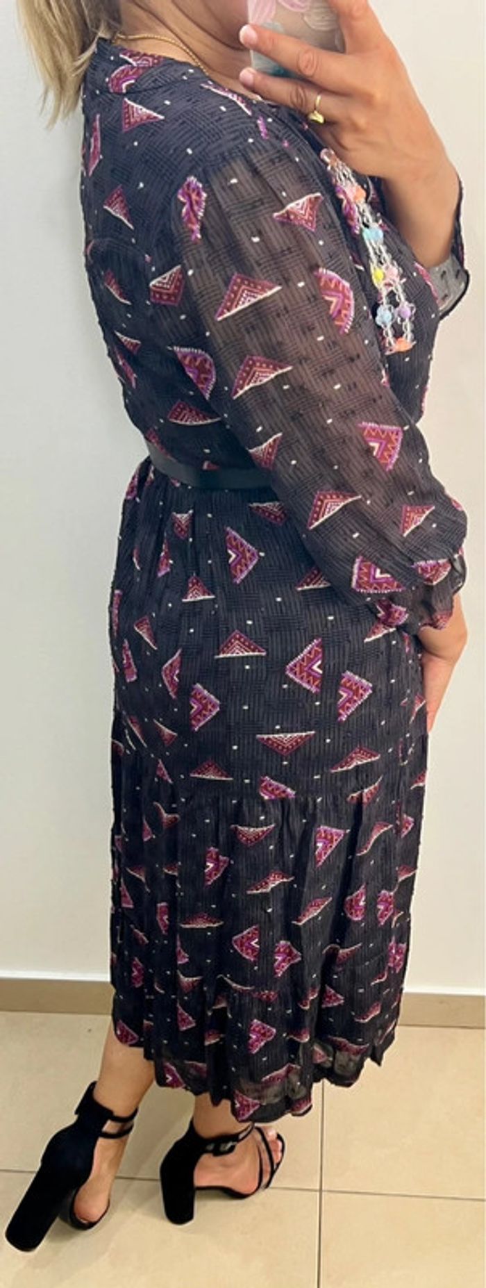 Robe Calliope  Ba&sh Imprimée Taille 38 - photo numéro 8