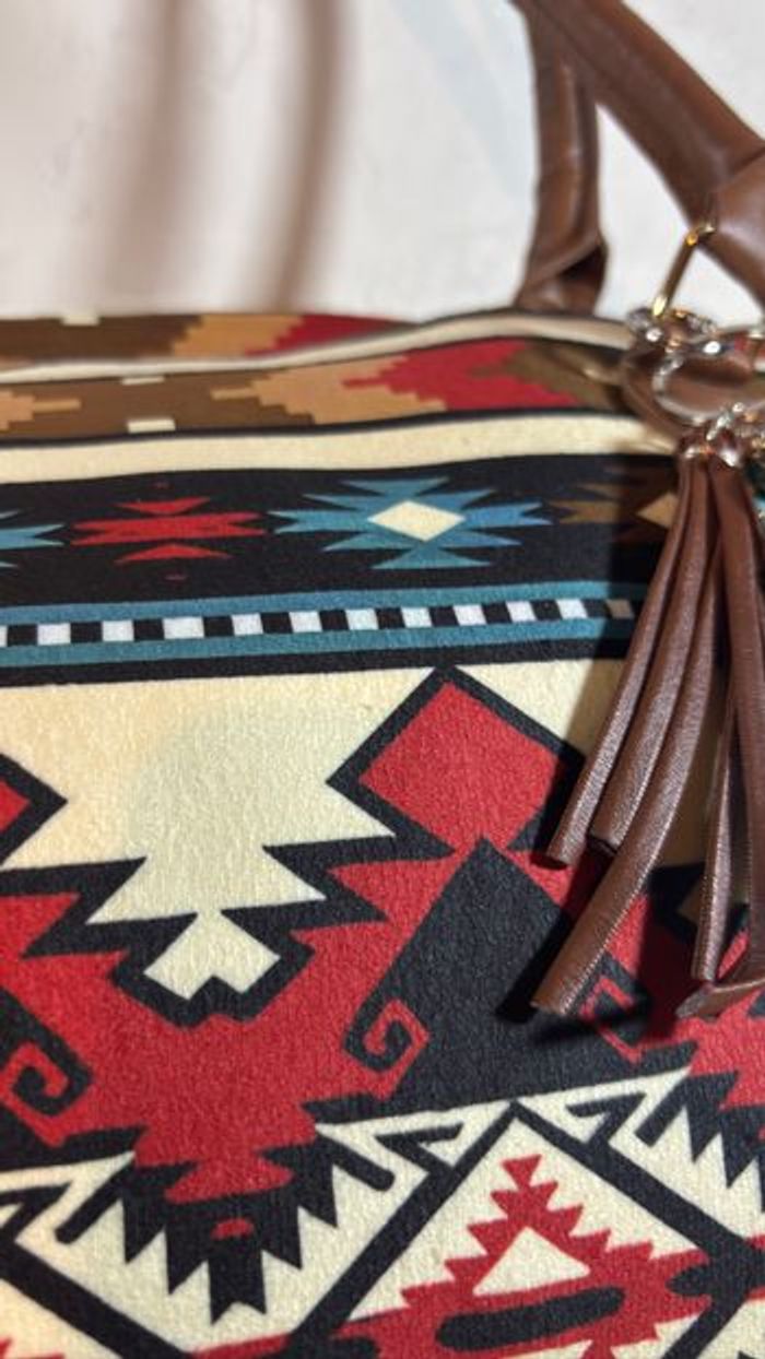 Sac week-end style amérindien tendance bohème chic  western - photo numéro 4