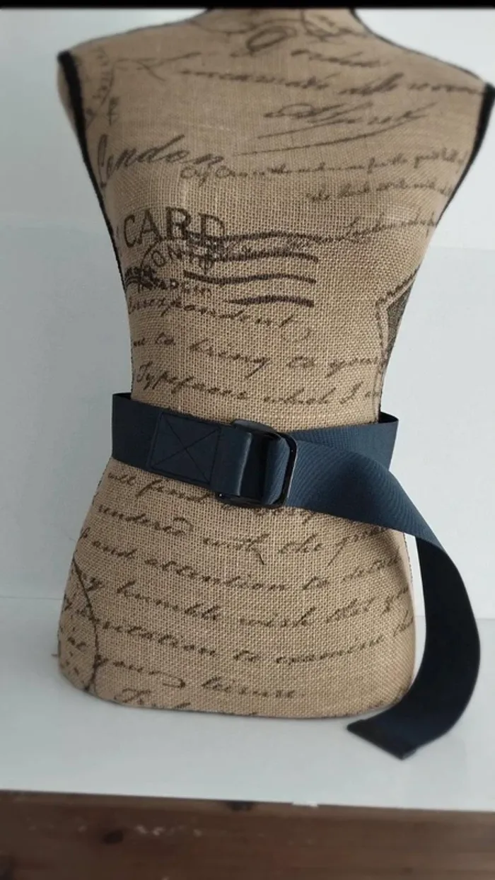 Ceinture ajustable bleu marine synthétique femme 110 cm - photo numéro 4