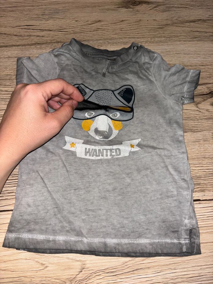 Tee-Shirt Loup « Wanted » - photo numéro 2