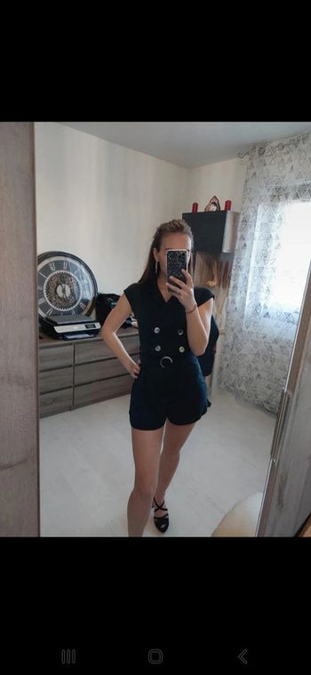 Combishort femme noir t34