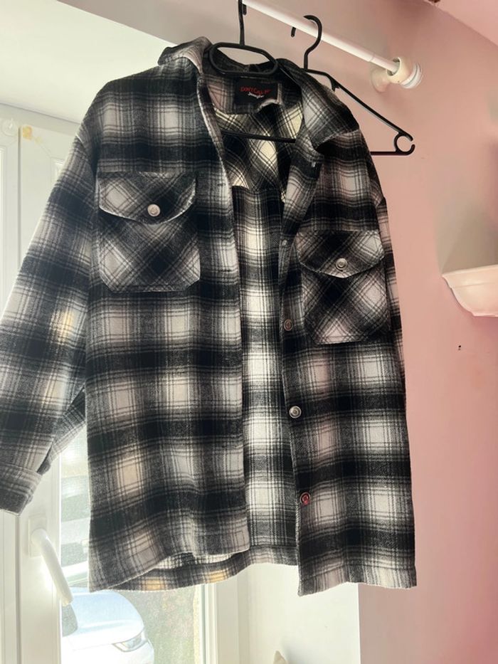 Veste chemise à carreaux