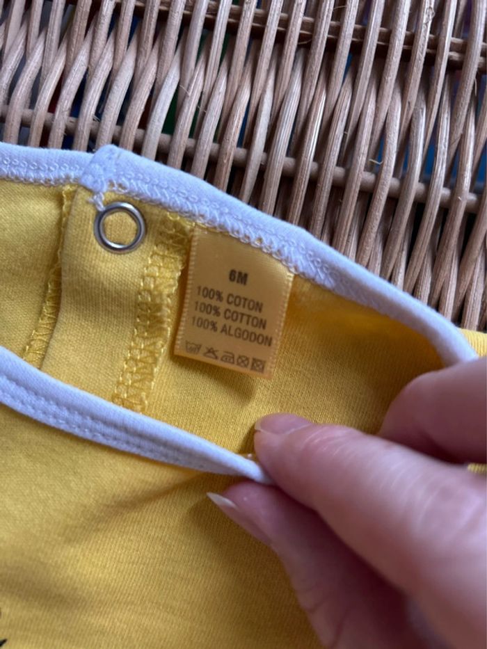 Pyjama Bébé Officiel Tour de France - Jaune Maillot Jaune - Taille 6 mois - photo numéro 3