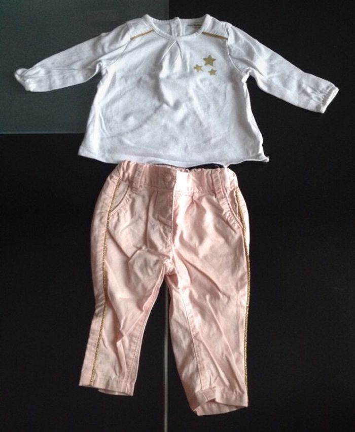 Ensemble pantalon et tee-shirt manches longues Verbaudet - 24 mois