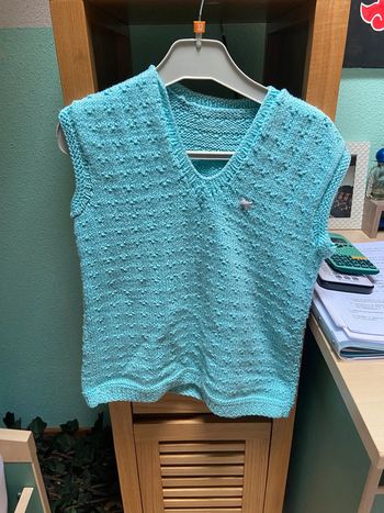 Pull sans manche fille