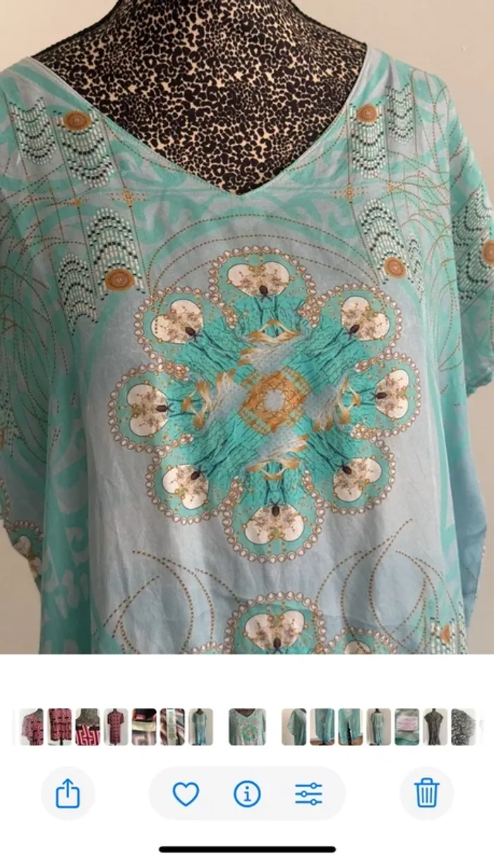 Caftan 100% soie – Mathilde Lordet – Thème “Vierge” - photo numéro 5