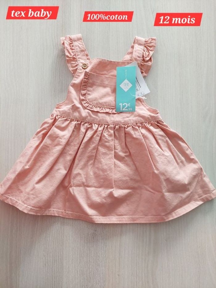 Robe d'été avec chemise fille 12mois