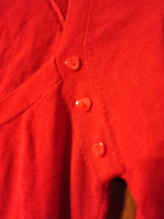 Pull fantaisie rouge - photo numéro 3