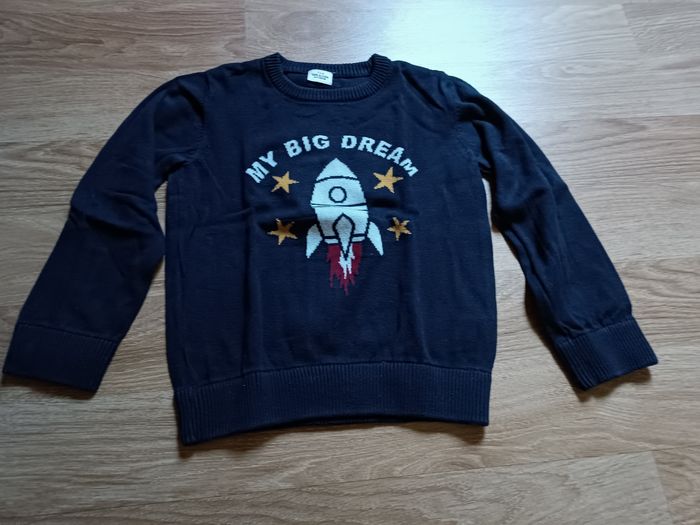 Pull bleu marine fusée, Tape à l'oeil, 8 ans
