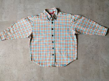 Chemise manches longues à carreaux 4 ans Kiabi