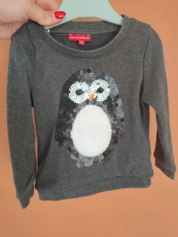 Pull pailleté avec sequins 92 cms