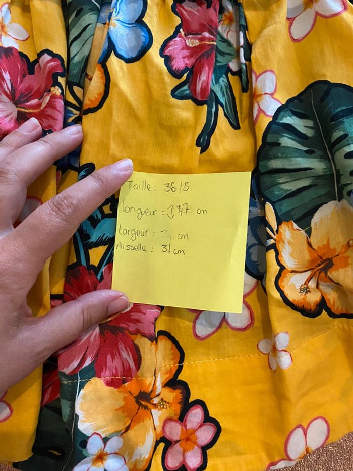 Crop top fleuri taille 36 Stradivarius - photo numéro 6