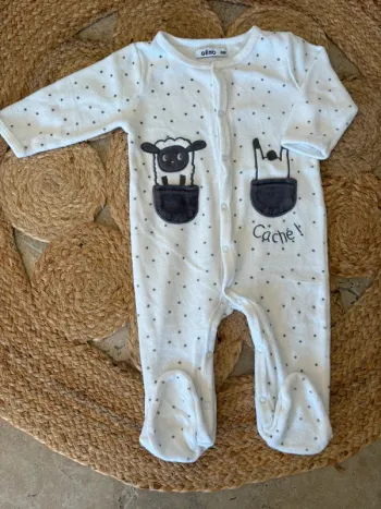Pyjama velours Gemo 3 mois