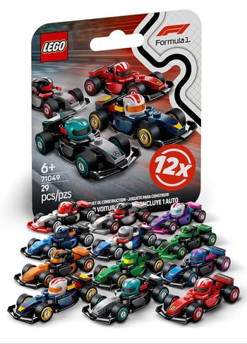 LEGO 71049 : Formula 1 - lot de 12 voitures. NEUF