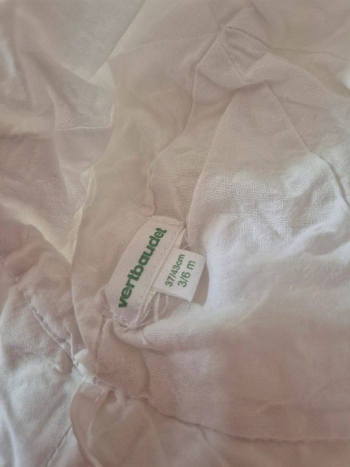 🤍 Chapeau blanc Vertbaudet 3/6 mois - photo numéro 3