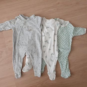 Lot de 3 pyjamas léger naissance