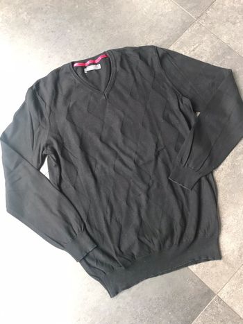 Pull fin Noir Homme Celio L