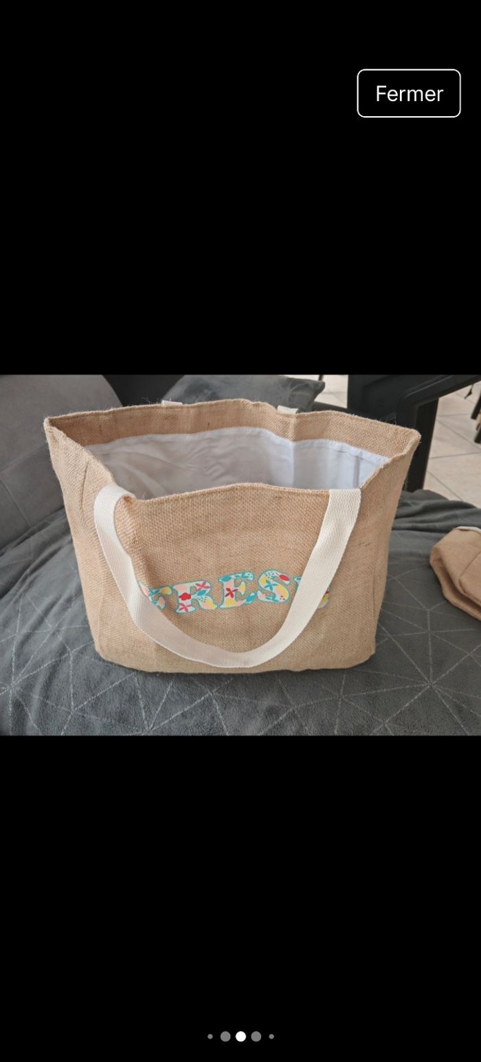 Ensemble Sac caba + Sac pic nique neuf - photo numéro 2