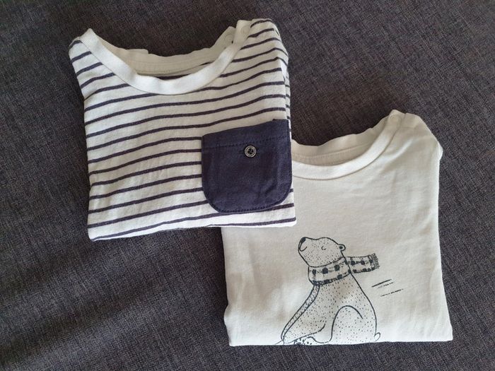 Lot de 2 Tee-shirts manches longues
