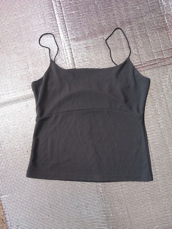 Débardeur bretelle viscose gris T36