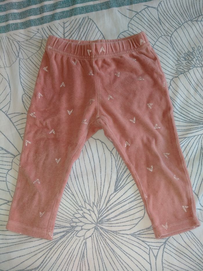 Pantalon de pyjama Kiabi 18 mois coton, rose.
