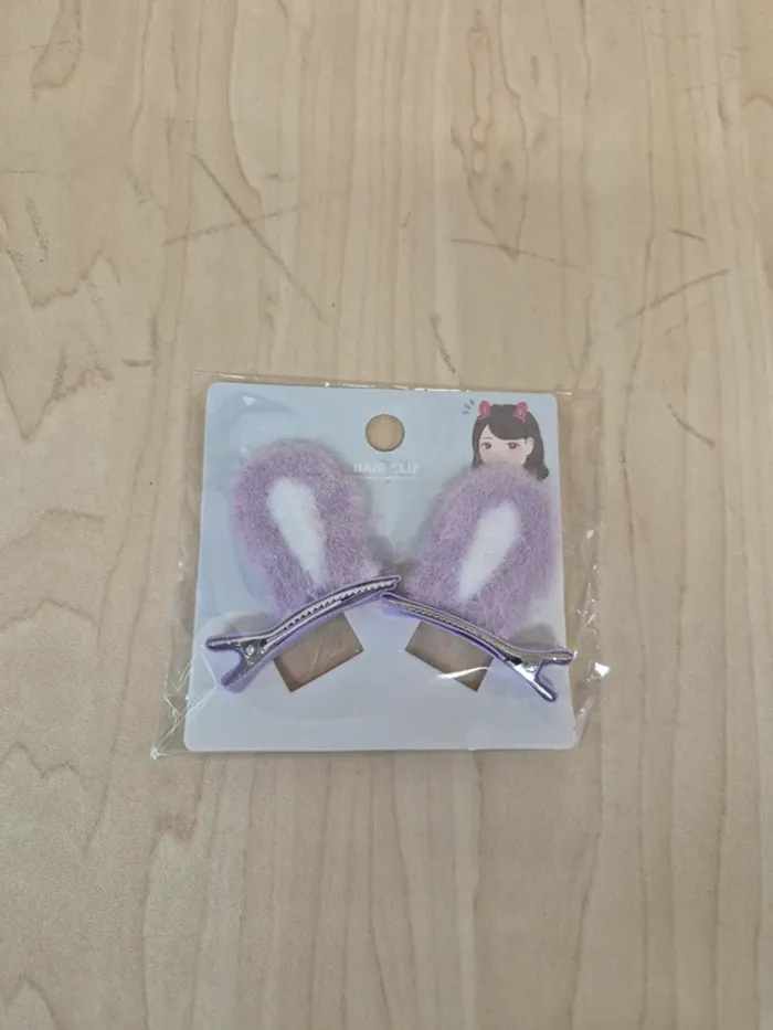 Pinces cheveux oreilles lapin