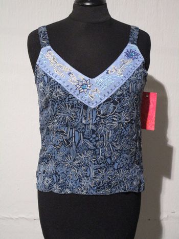 Croc top bleu imprimé Jac Jac 38 NEUF