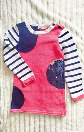 Robe manches longues 5 ans Orchestra à motifs colorés