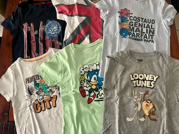 Lot de 6 t-shirts 6 ans garçon 