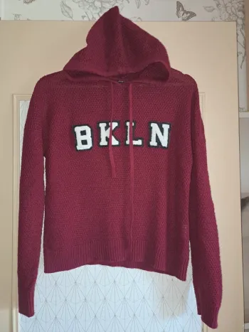 Pull femme bordeaux comme neuf Jennyfer XS