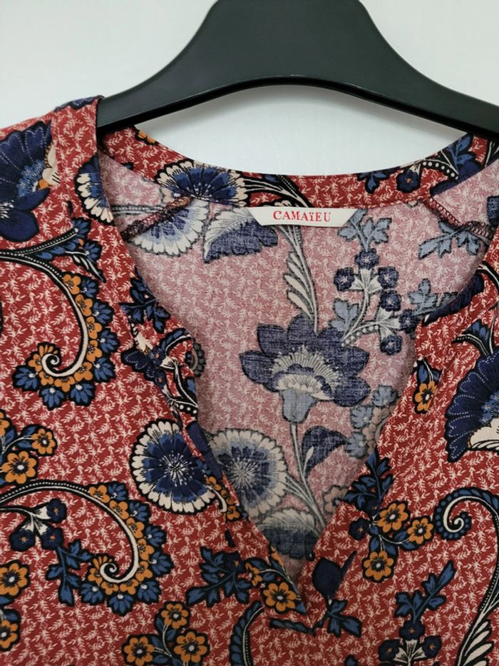 Robe multicolore motif fleurs Camaïeu - photo numéro 2