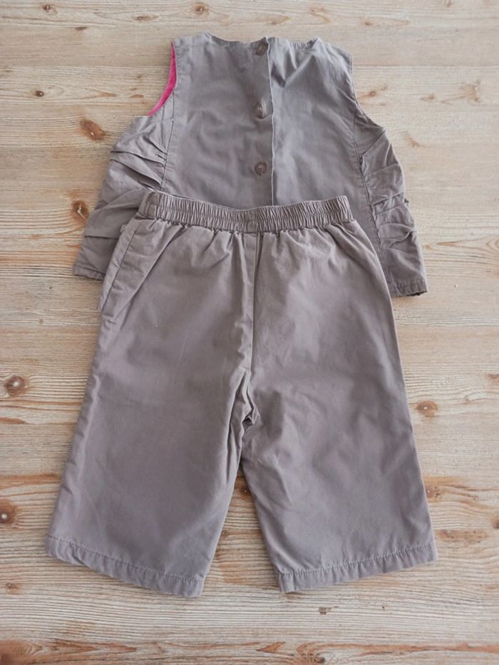 Ensemble été fille kaki 6 mois Vertbaudet - photo numéro 2