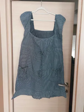 Robe d été  à rayure verticale grande taille