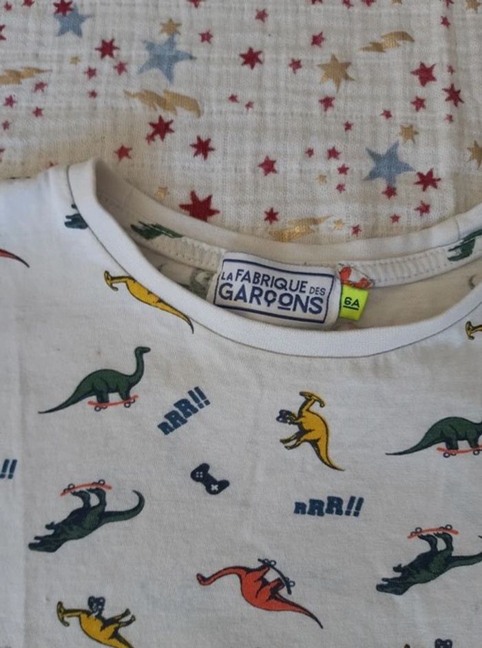 T-Shirt MC Dinosaures 4 ans La Fabrique des garçons - photo numéro 2