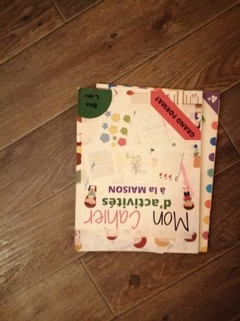Livre point à relier et mon cahier d'activités à la maison