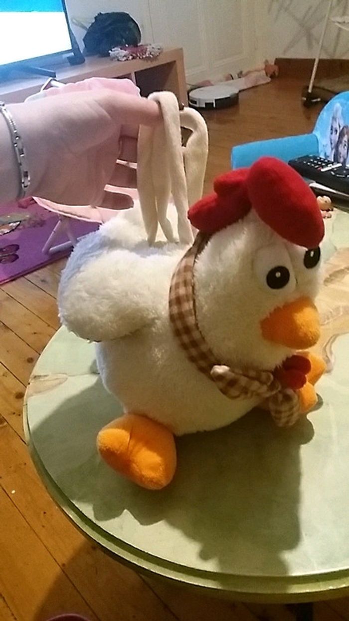 Peluche sac poule. - photo numéro 2