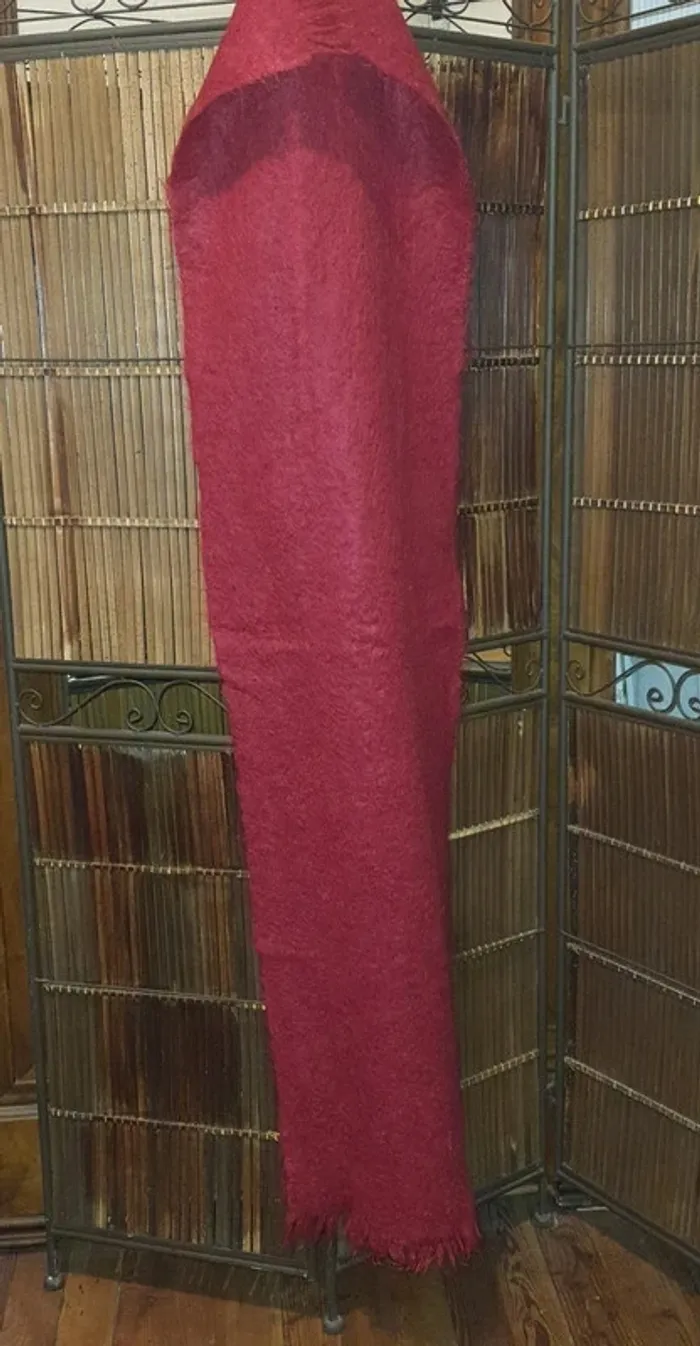Très beau et chaud châle Vintage "St Michael" Mohair et laine - photo numéro 4