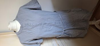 Robe grise lin coton taille 38