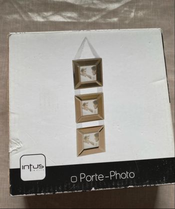 3 cadres photos en 1 effet miroir