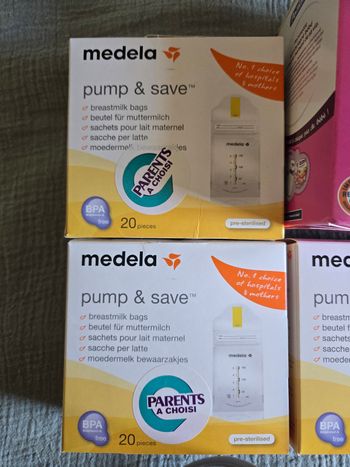 Sachet de conservation du lait maternel